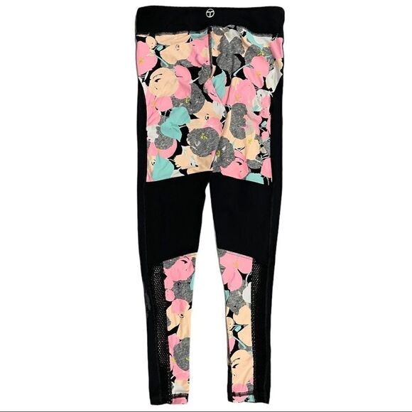 𝅺trina Turk Pop Floral Camo Leggings Sz M - Picture 4 of 12